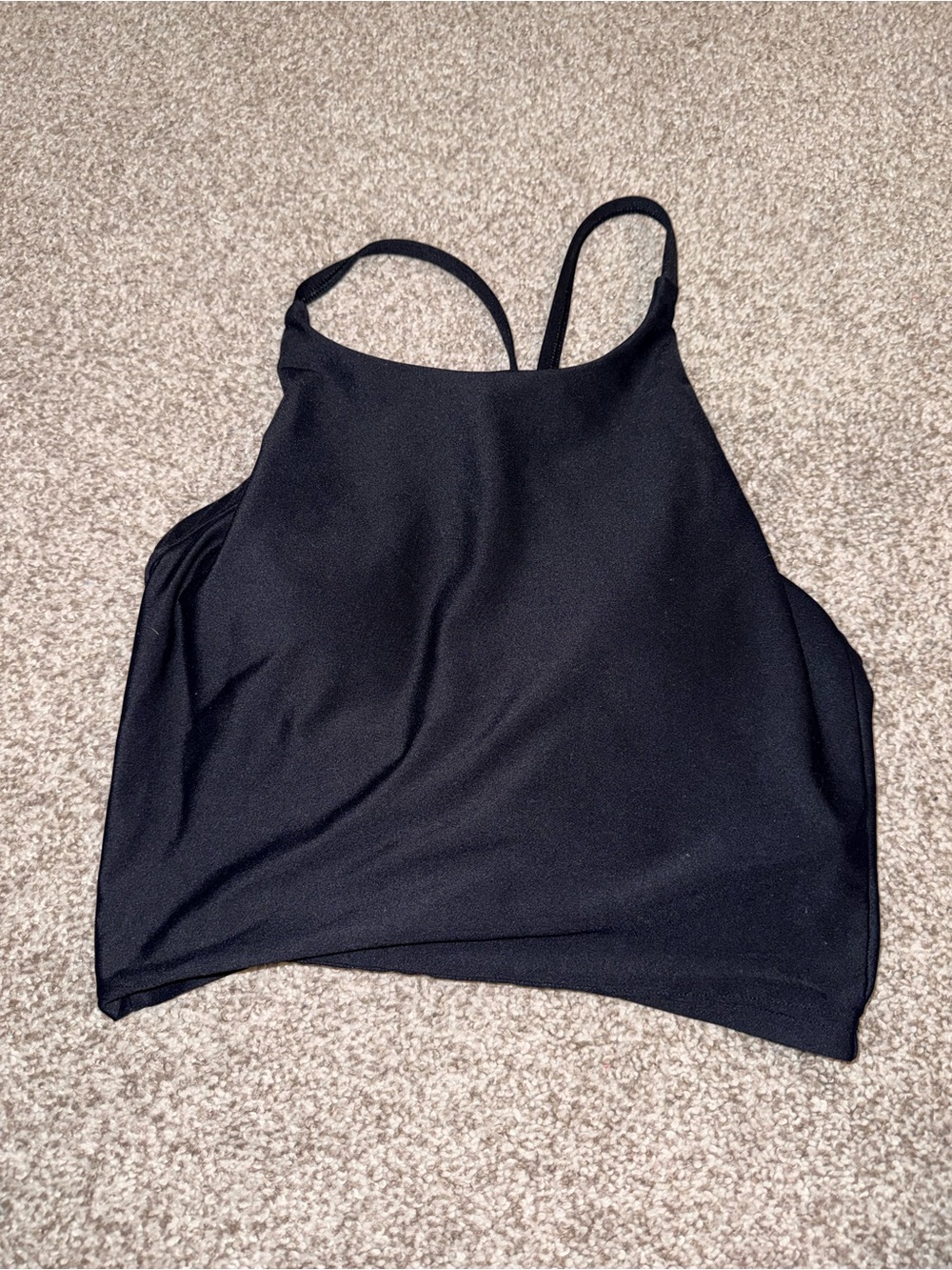 Old Navy Black Cropped Tank Top